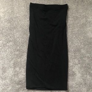 Black Express midi skirt